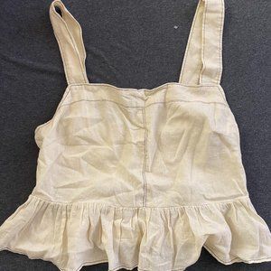 Urban Outfitters Cream Crop Top